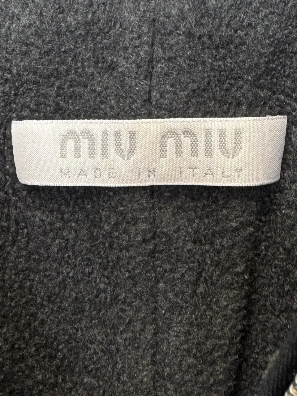 1990s Miu Miu Fleece Lined Utility Jacket