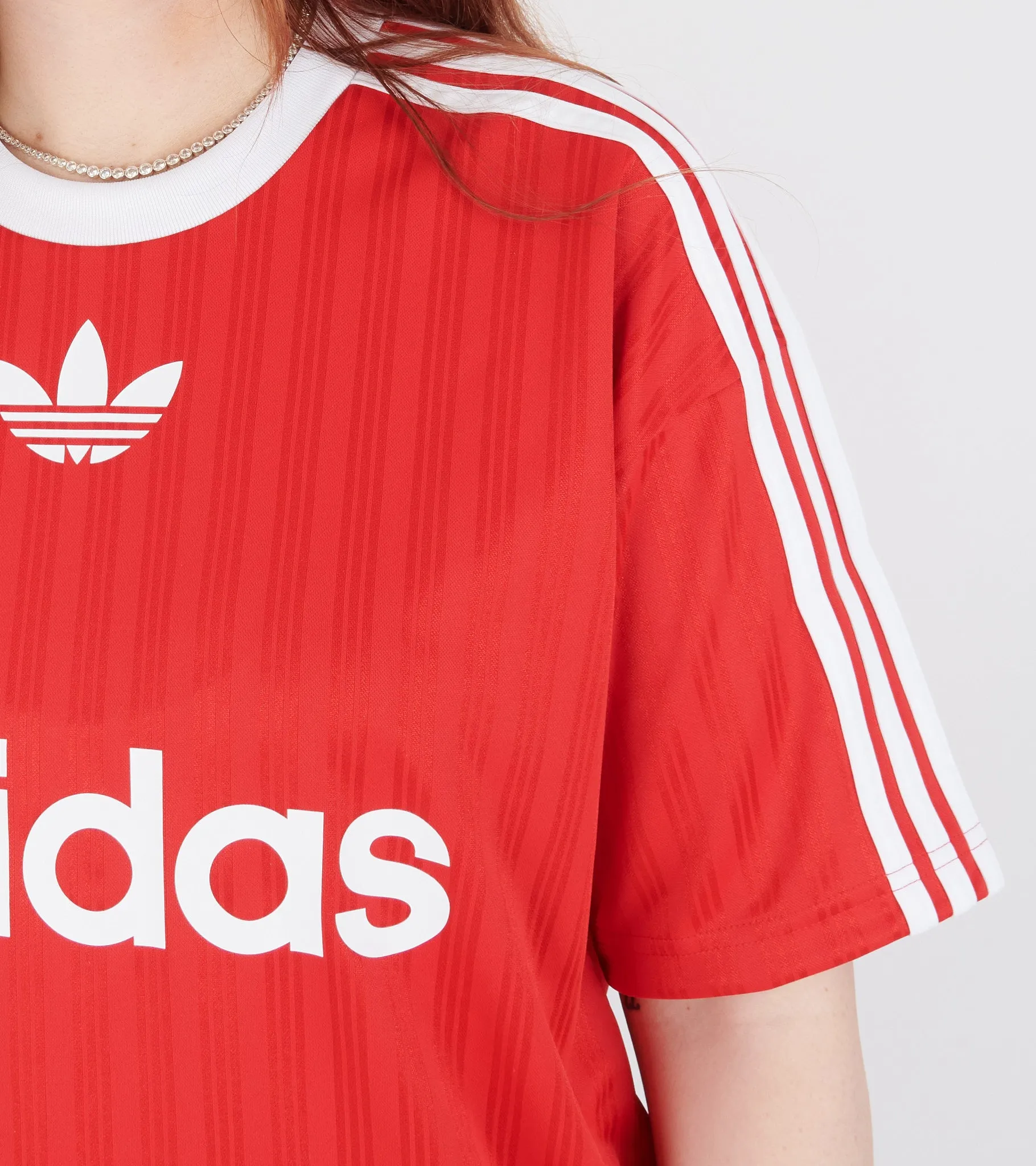 Adicolor Poly Tee Better Scarlet/White