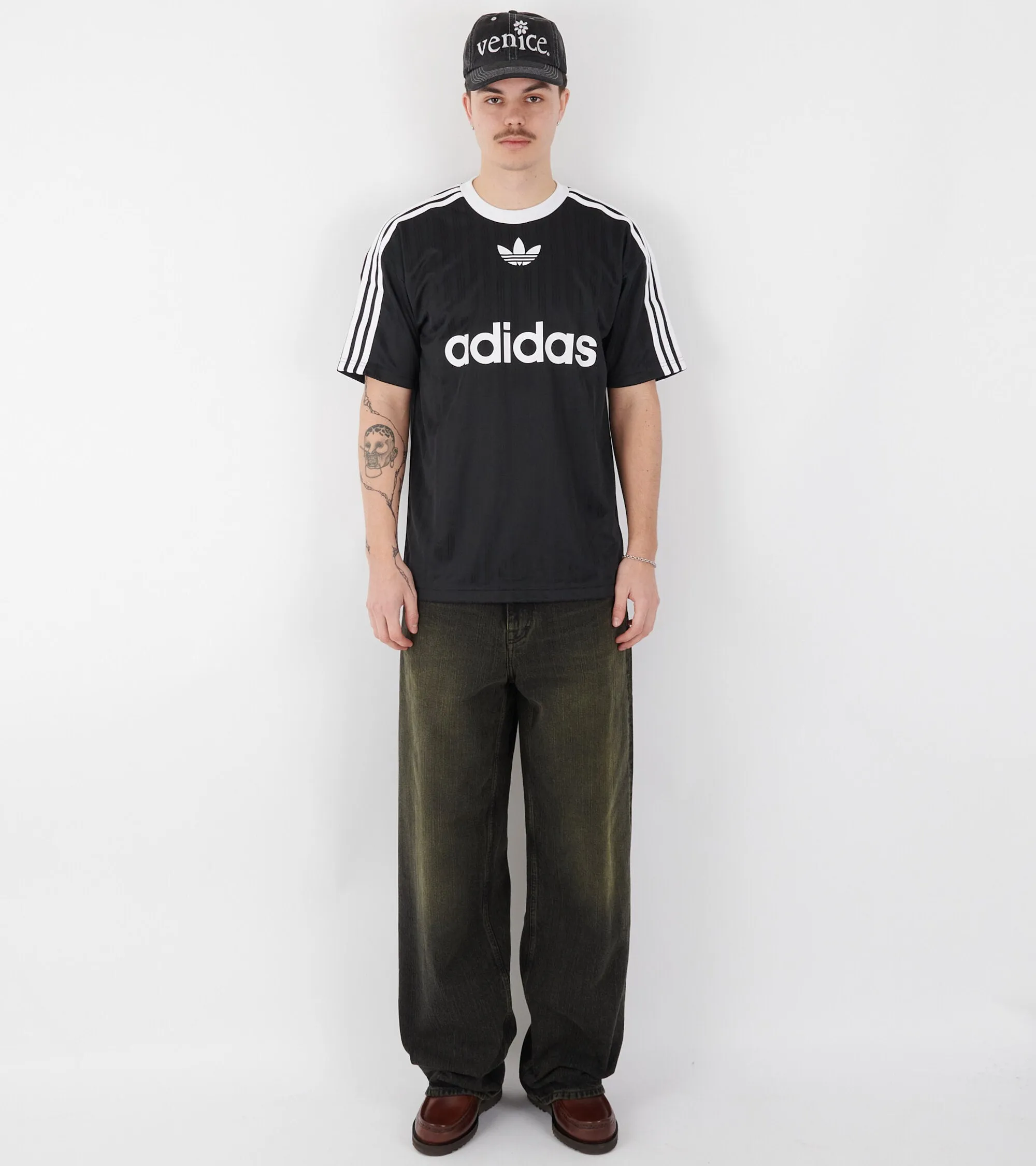 Adicolor Poly Tee Black/White