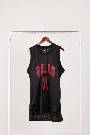adidas 2009 'Chicago Bulls Derrick Rose Blackout Alternate' Swingman Jersey