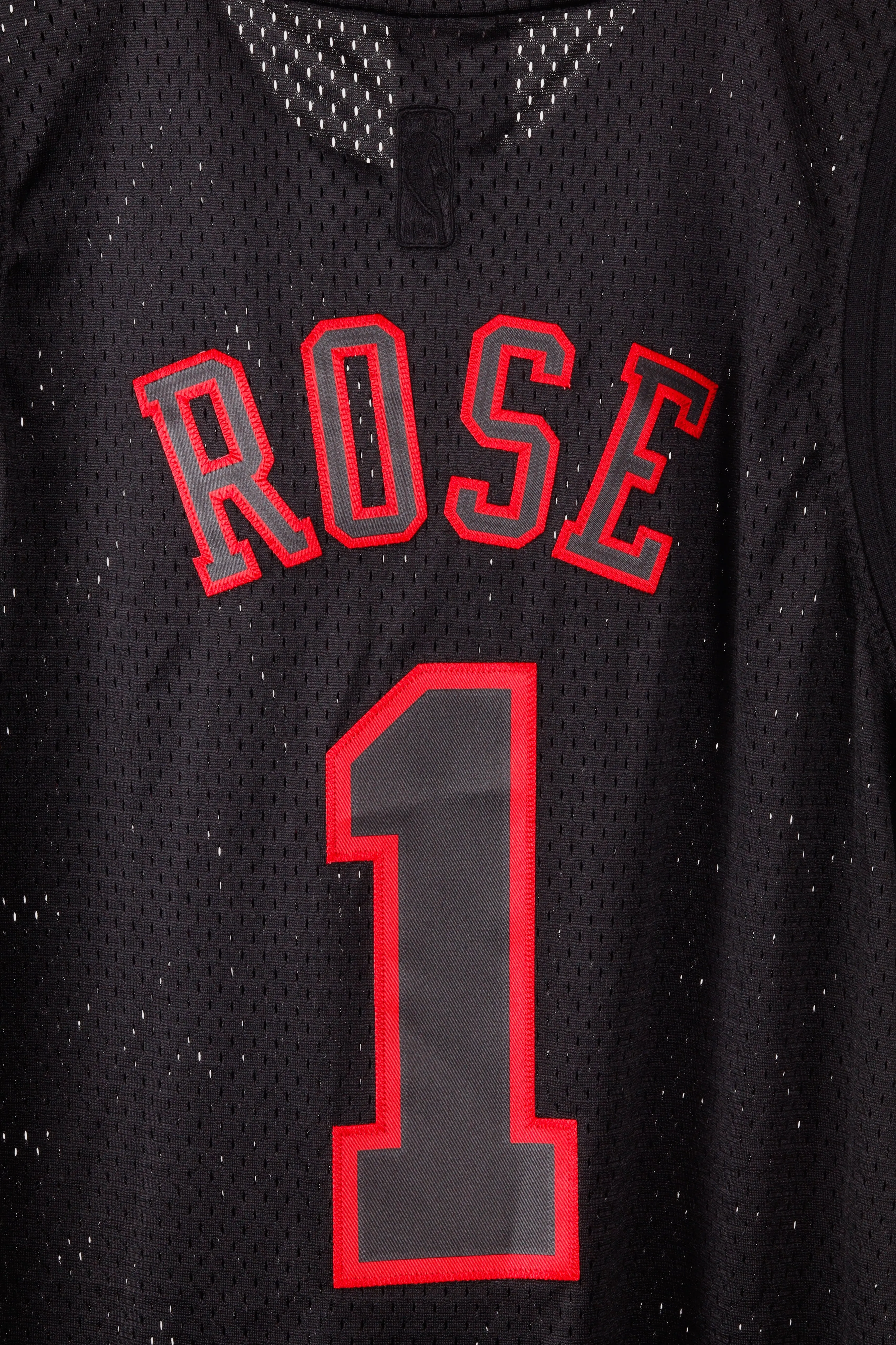adidas 2009 'Chicago Bulls Derrick Rose Blackout Alternate' Swingman Jersey