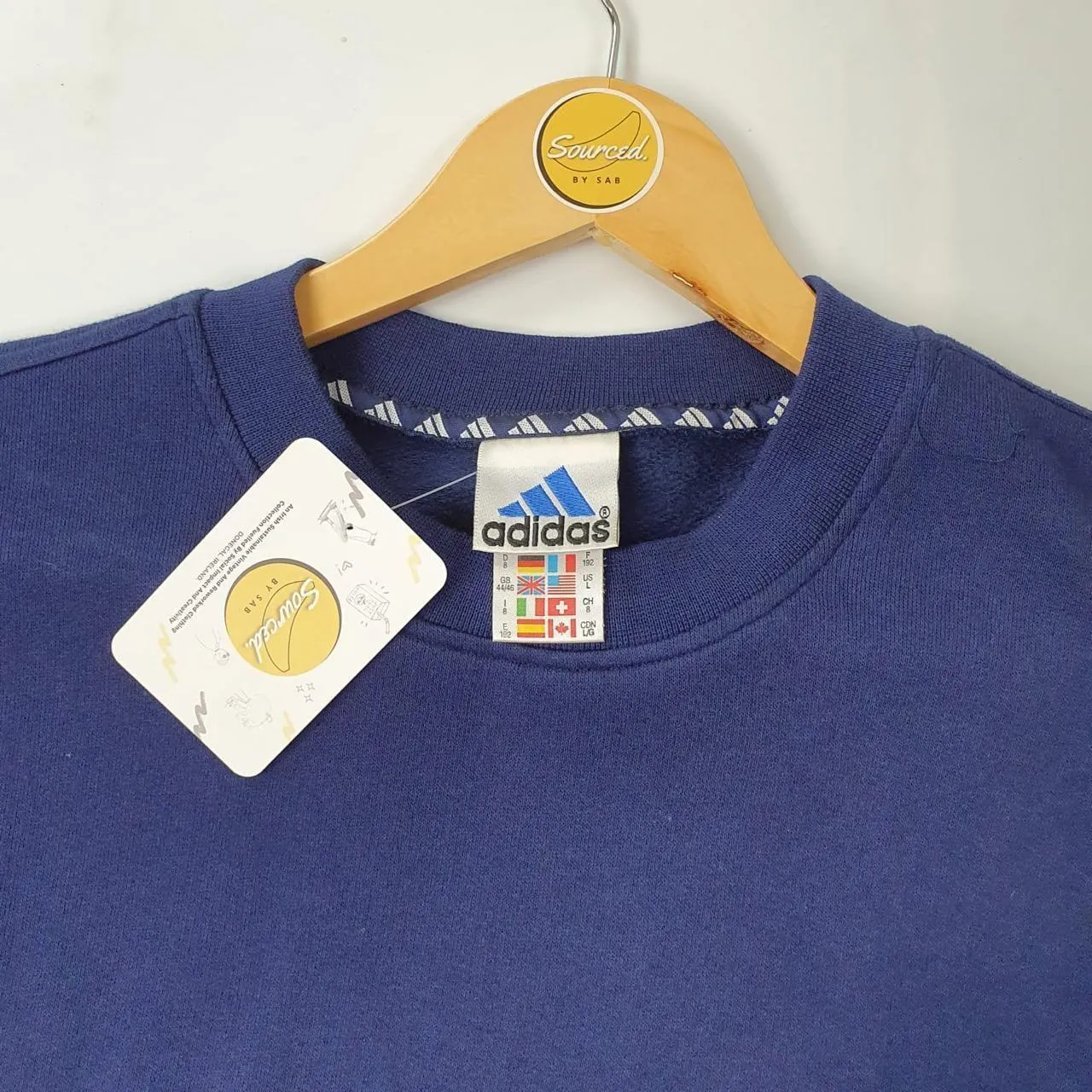 Adidas Navy Crew Neck Sweathirt (XL)