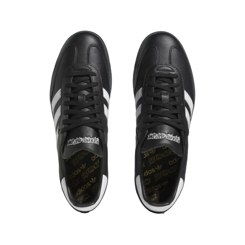 adidas SKATEBOARDING FA SAMBA SHOES // CORE BLACK/CLOUD WHITE/GOLD METALLIC