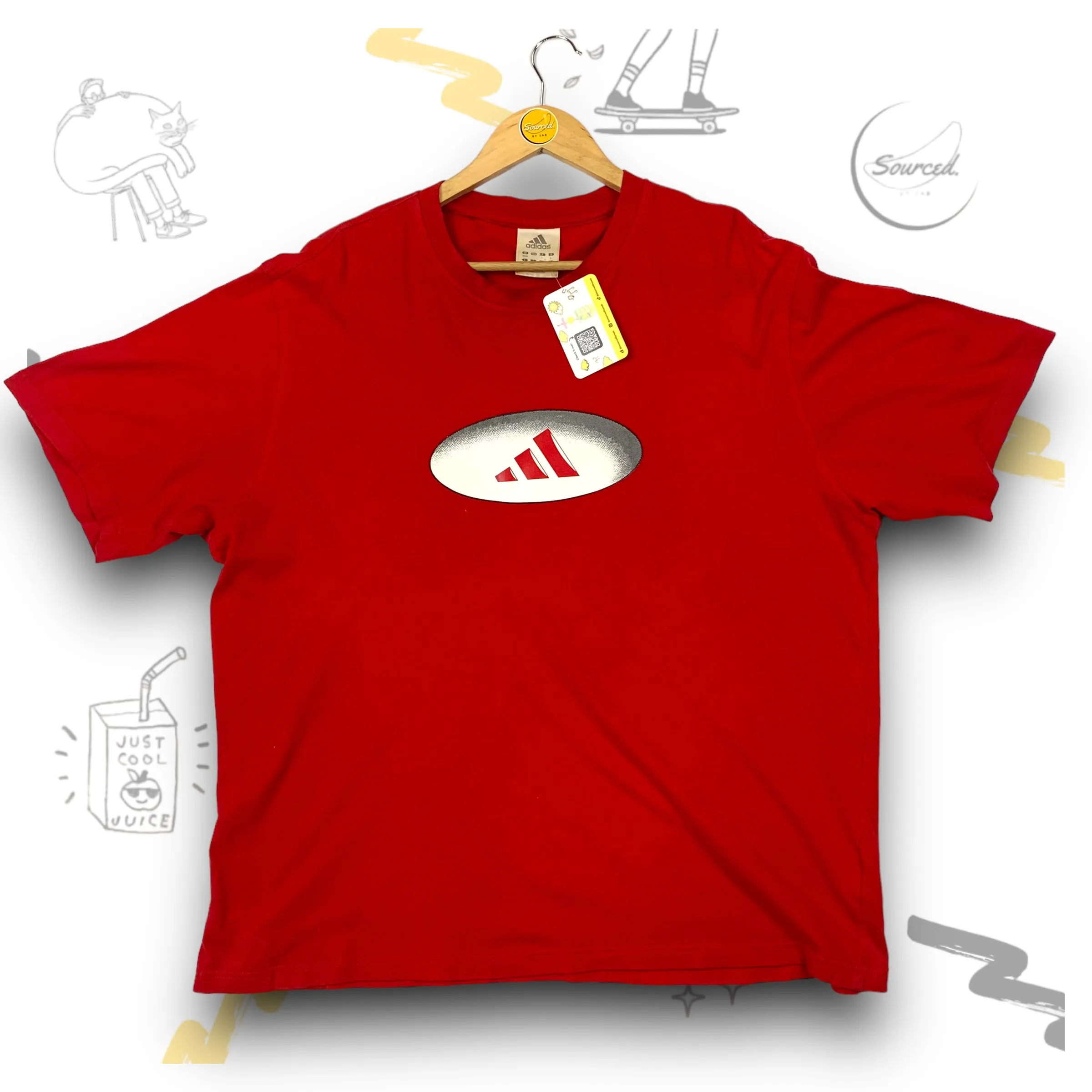 Adidas T-shirt With Print Graphic(XL)