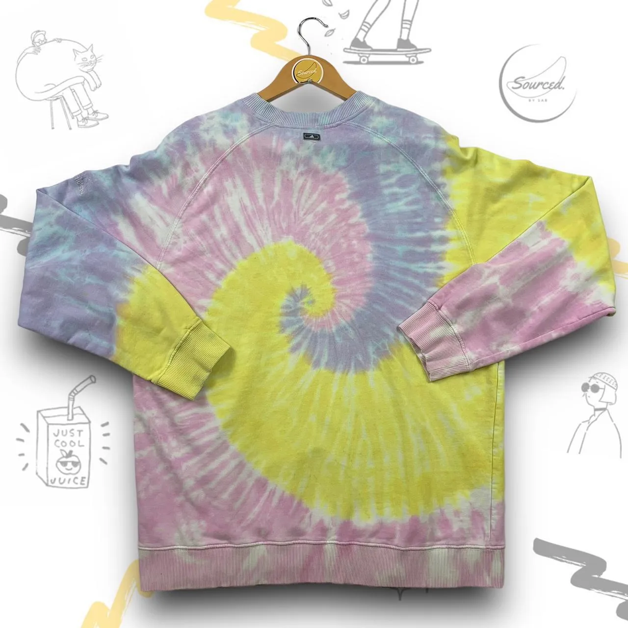 Adidas Tiedye Crewneck Sweatshirt (L)