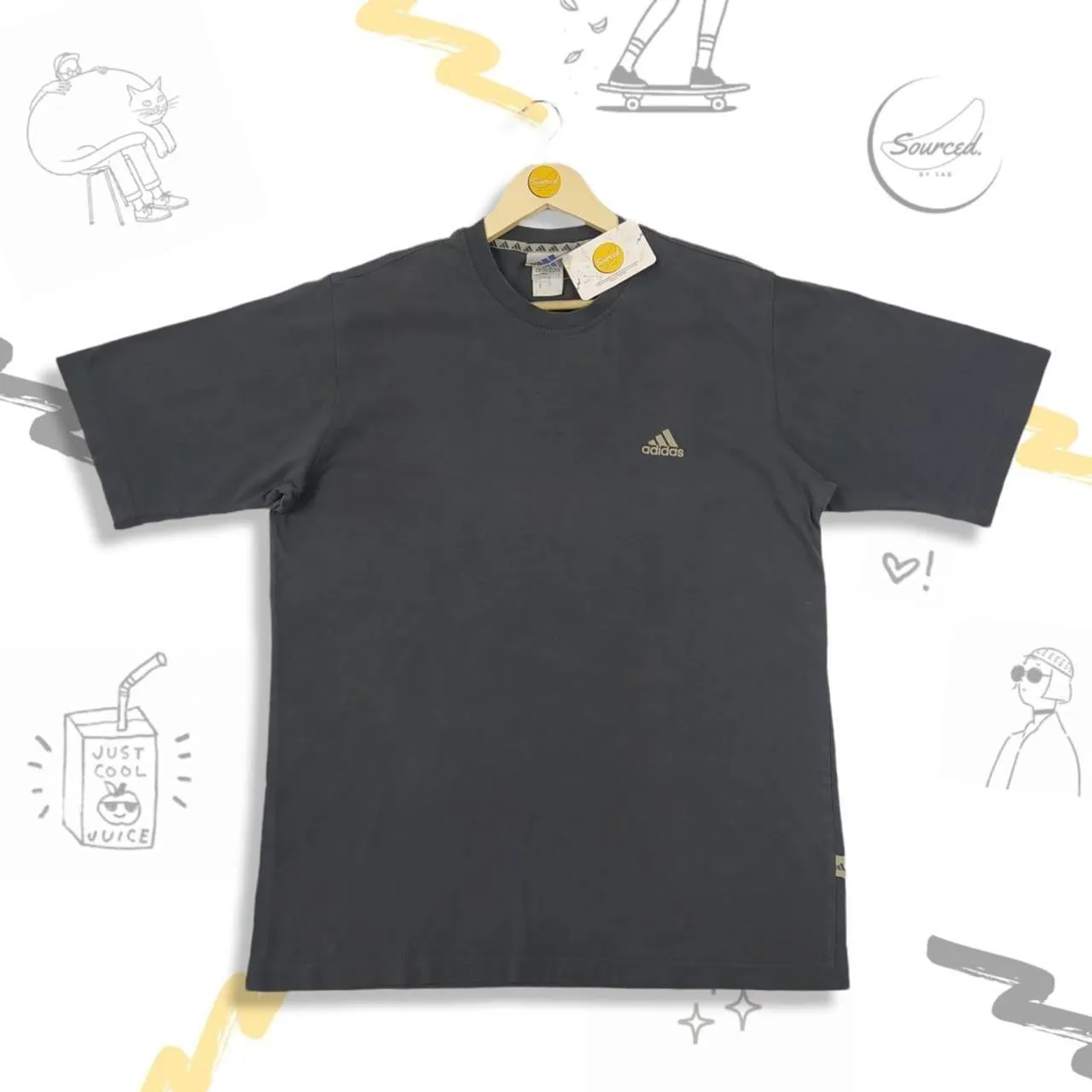 Adidas Washed Charcoal T-shirt (L)