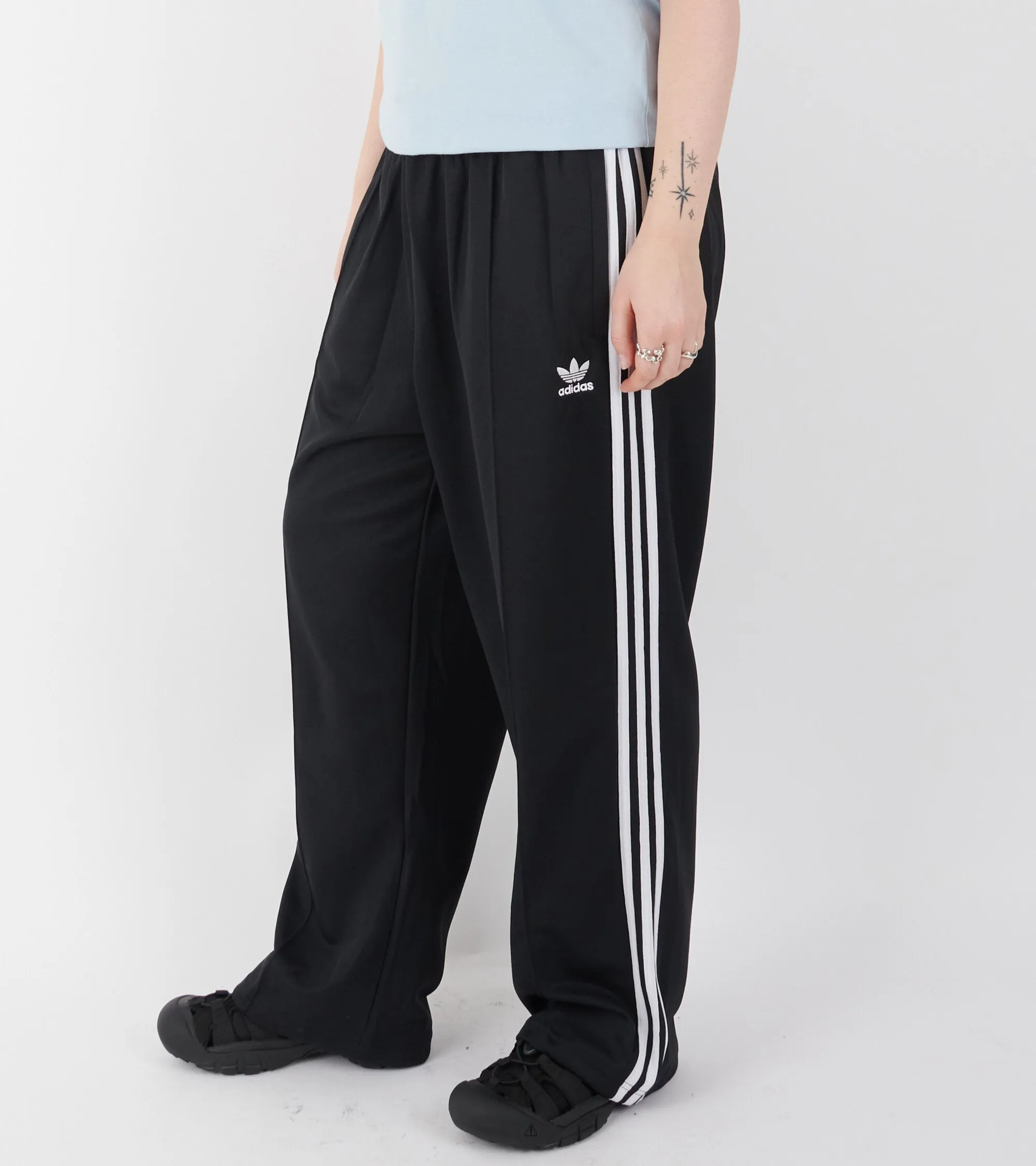 Baggy Track Pants Black/White