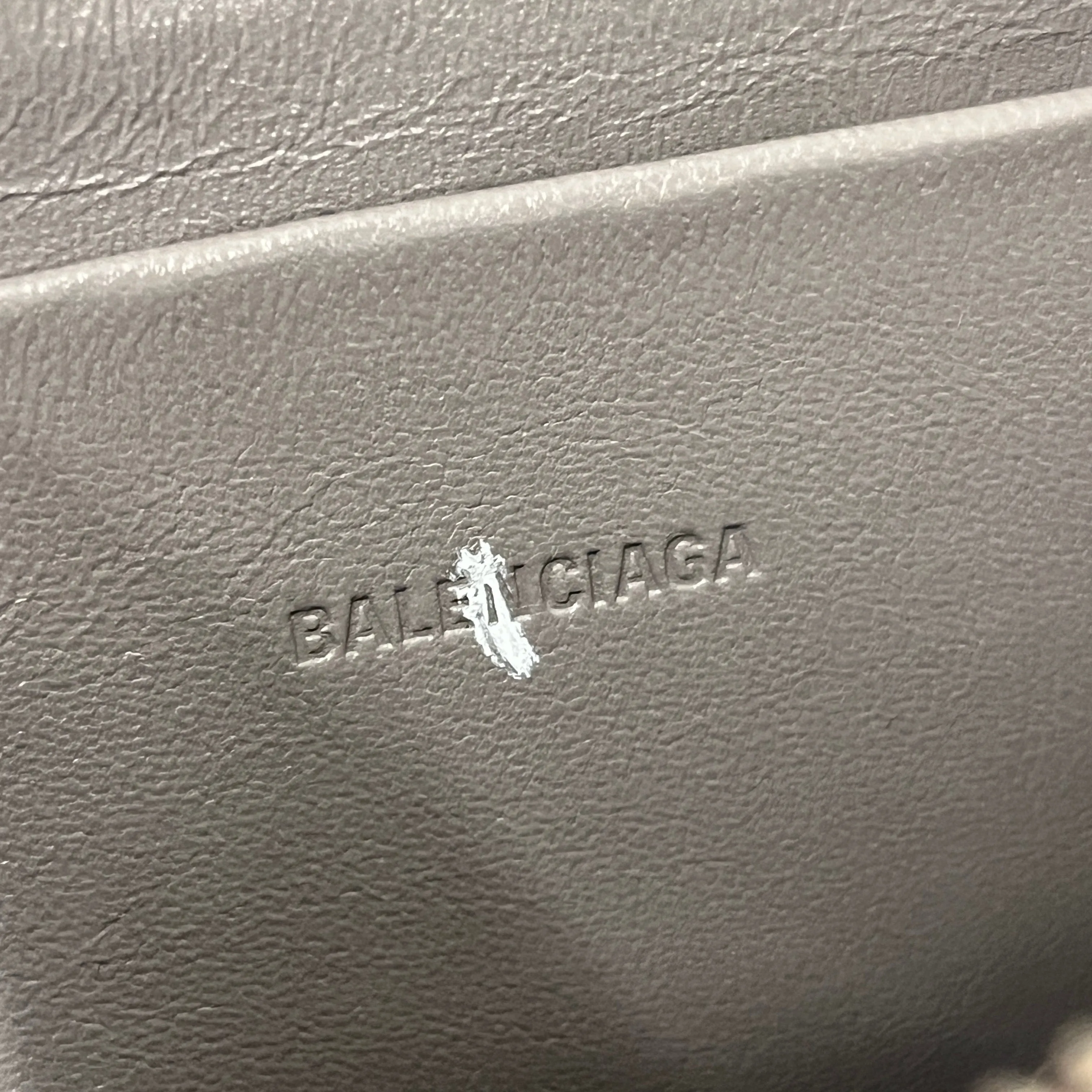 BALENCIAGA/Cross Body Bag/S/Leather/GRY/NEO CLASSIC SHOULDER BAG