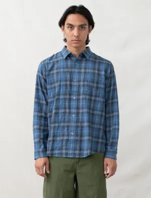 Beach Plaid Shirt (Blue)