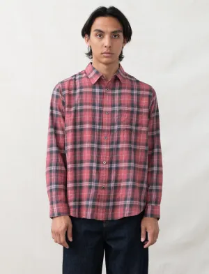 Beach Plaid Shirt (Red)
