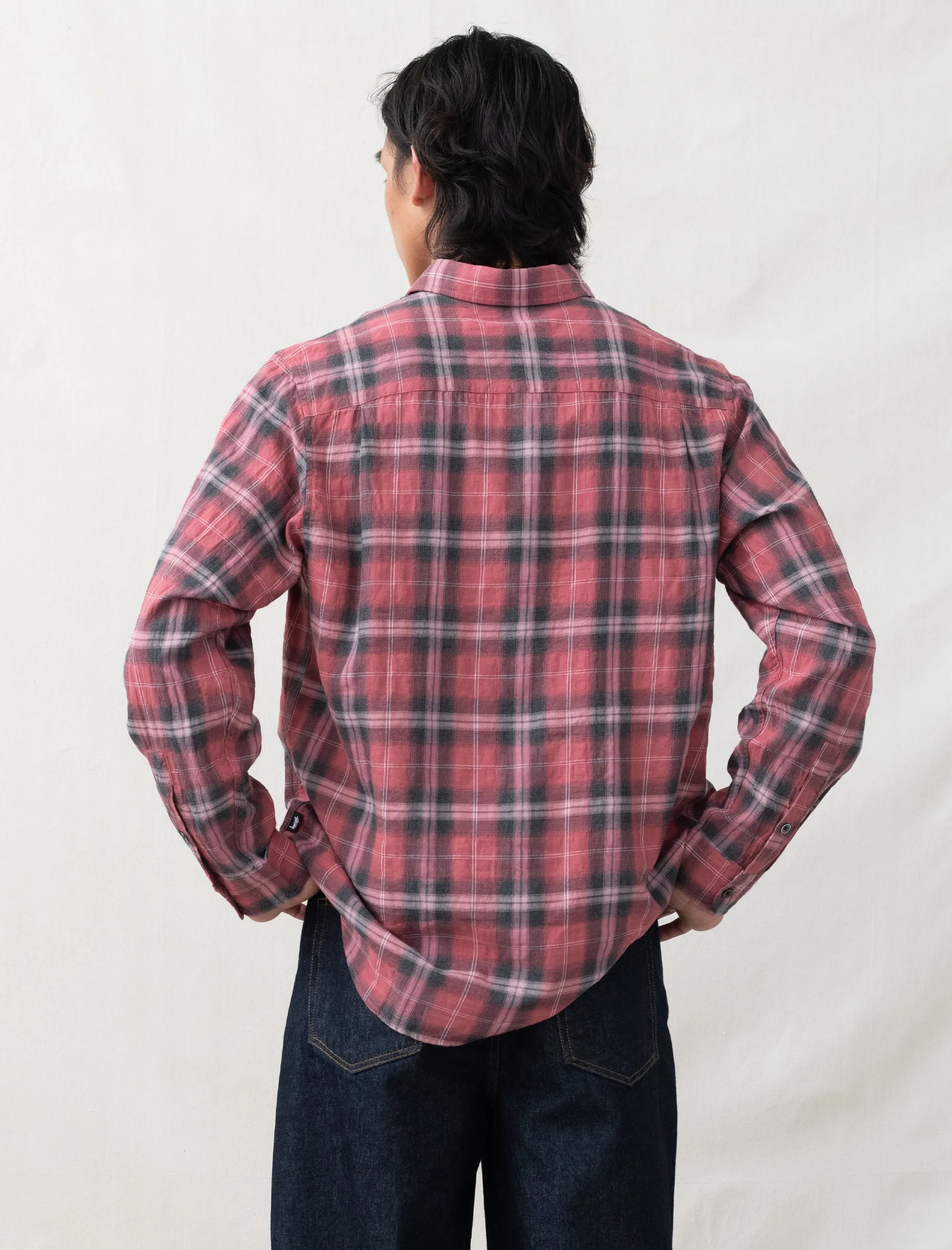 Beach Plaid Shirt (Red)