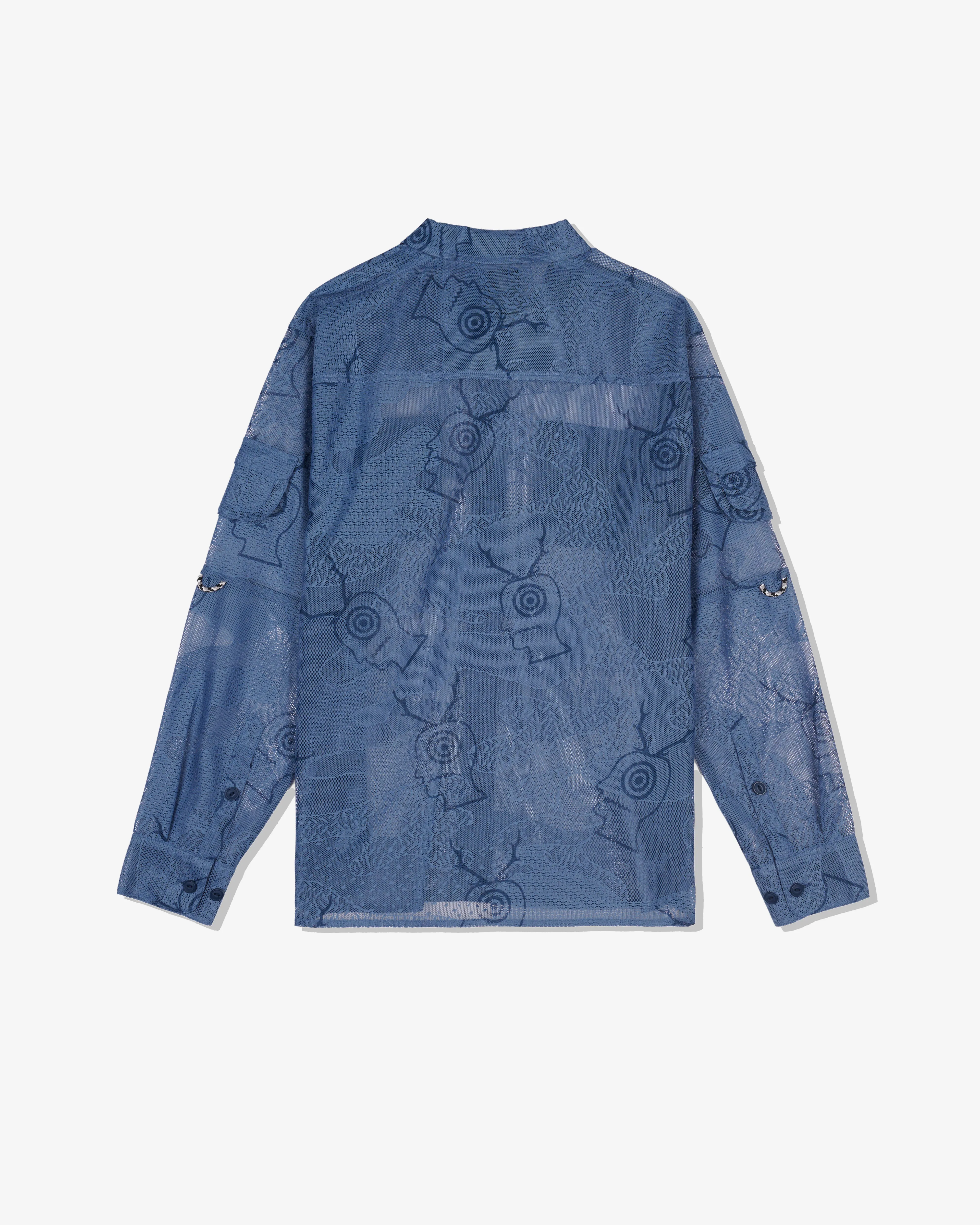 Brain Dead x South2 West8 - Men's Fishing Button Up - (Slate)