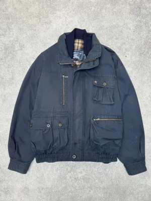 Burberry Detachable Nova Check Lined Multi Pocket Utility Jacket