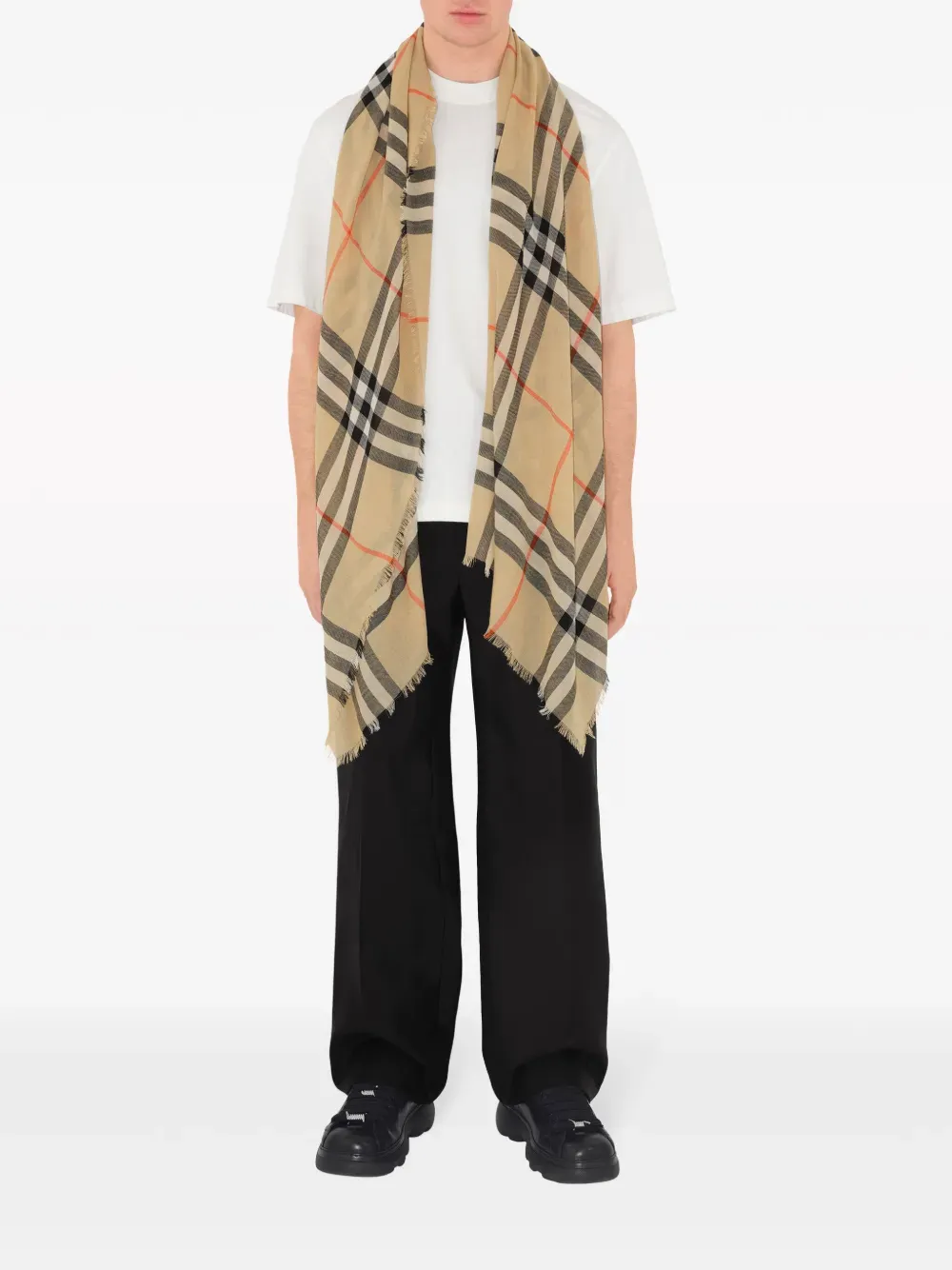 BURBERRY - Women MU GC Lightweight Wool Scarves
