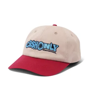 Cash Only Payday 6 Panel Tan/Burgundy