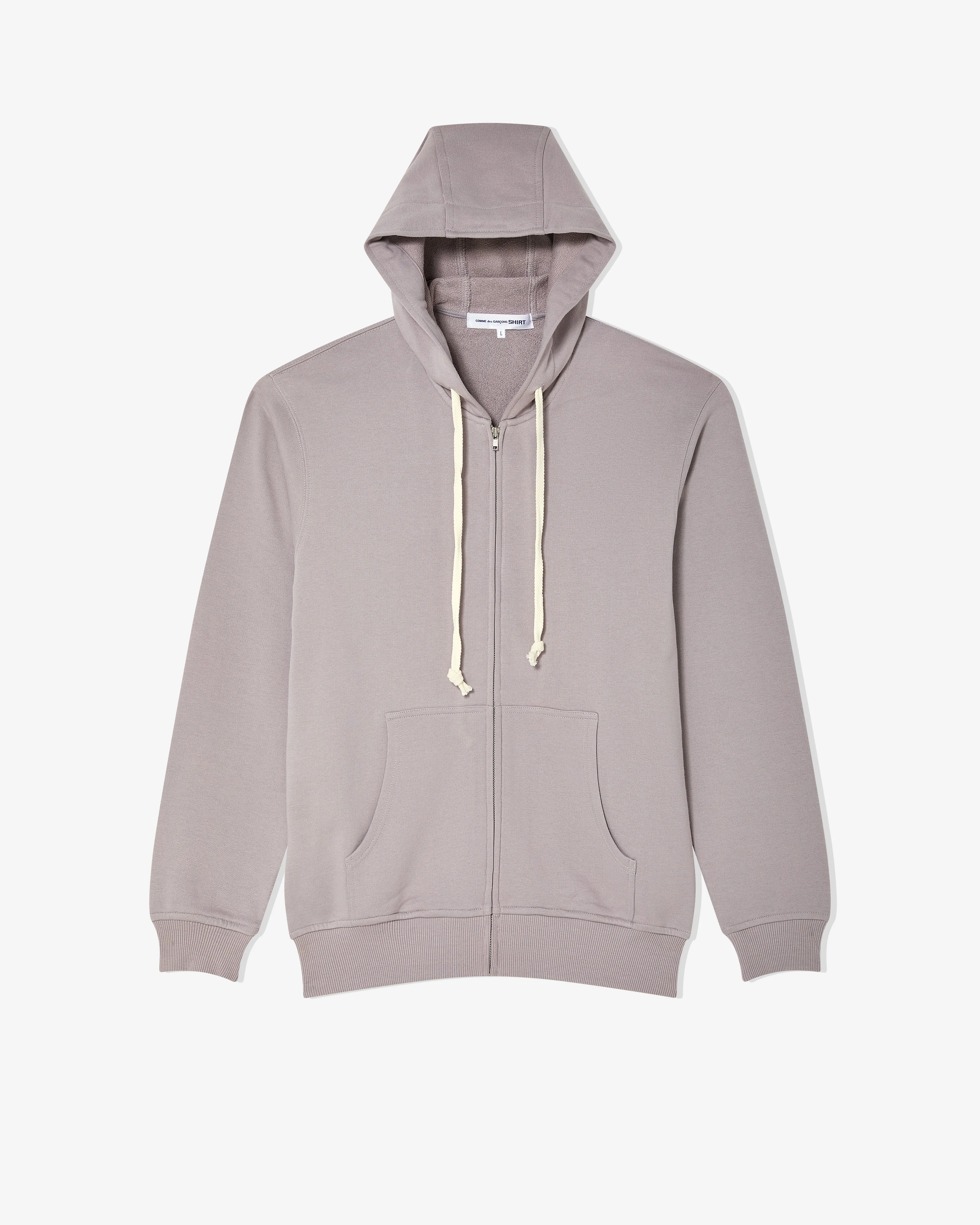 CDG Shirt - Men's Zip Hooded Sweatshirt - (Grey)
