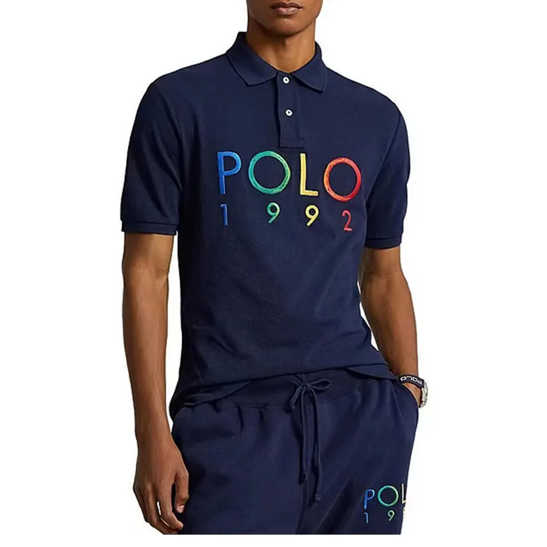 CLASSIC FIT POLO 1992 MESH SHORT SLEEVE SHIRT NAVY