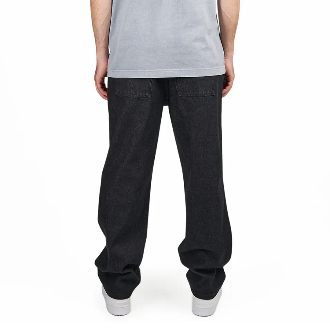 CLASSIC RELAXED DENIM PANTS BLACK WASHED