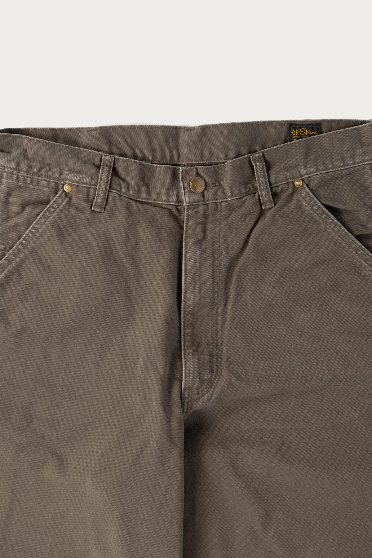 Dad's Fit Painter Pants - Army Green