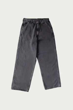 Dad's Fit Painter Pants - Black Denim Stone