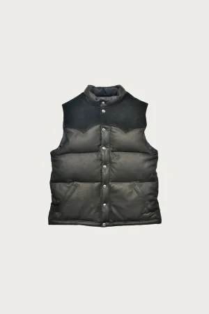 Deerskin Down Vest - Black