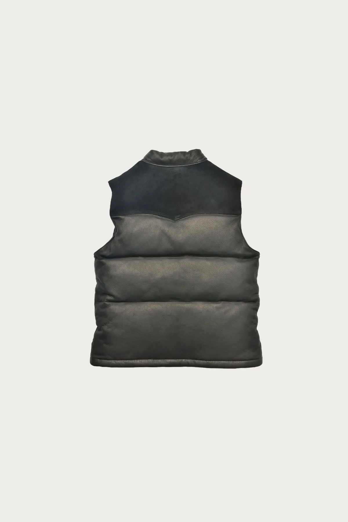 Deerskin Down Vest - Black