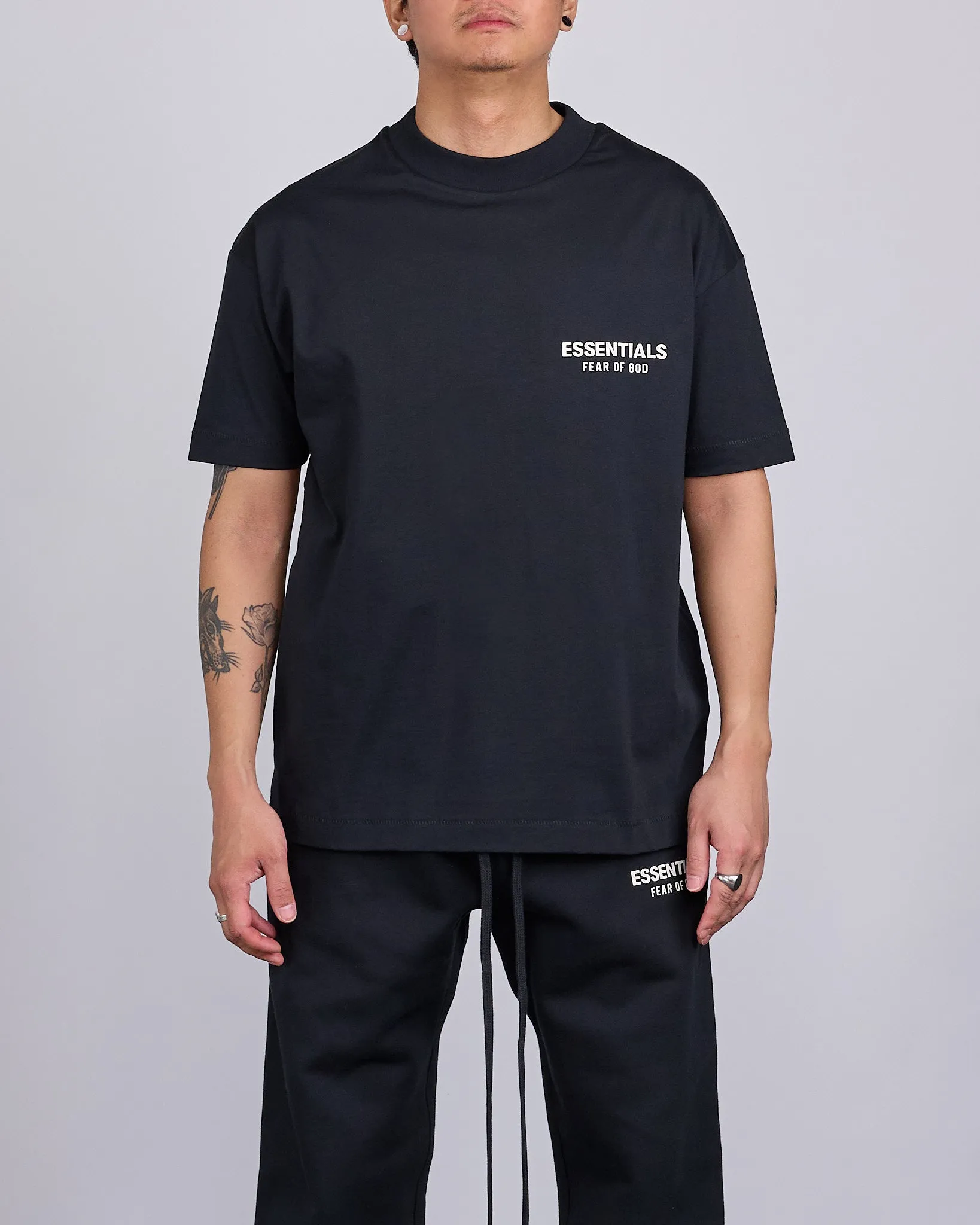 Fear of God Essentials Classic T-Shirt Bevel Jet Black