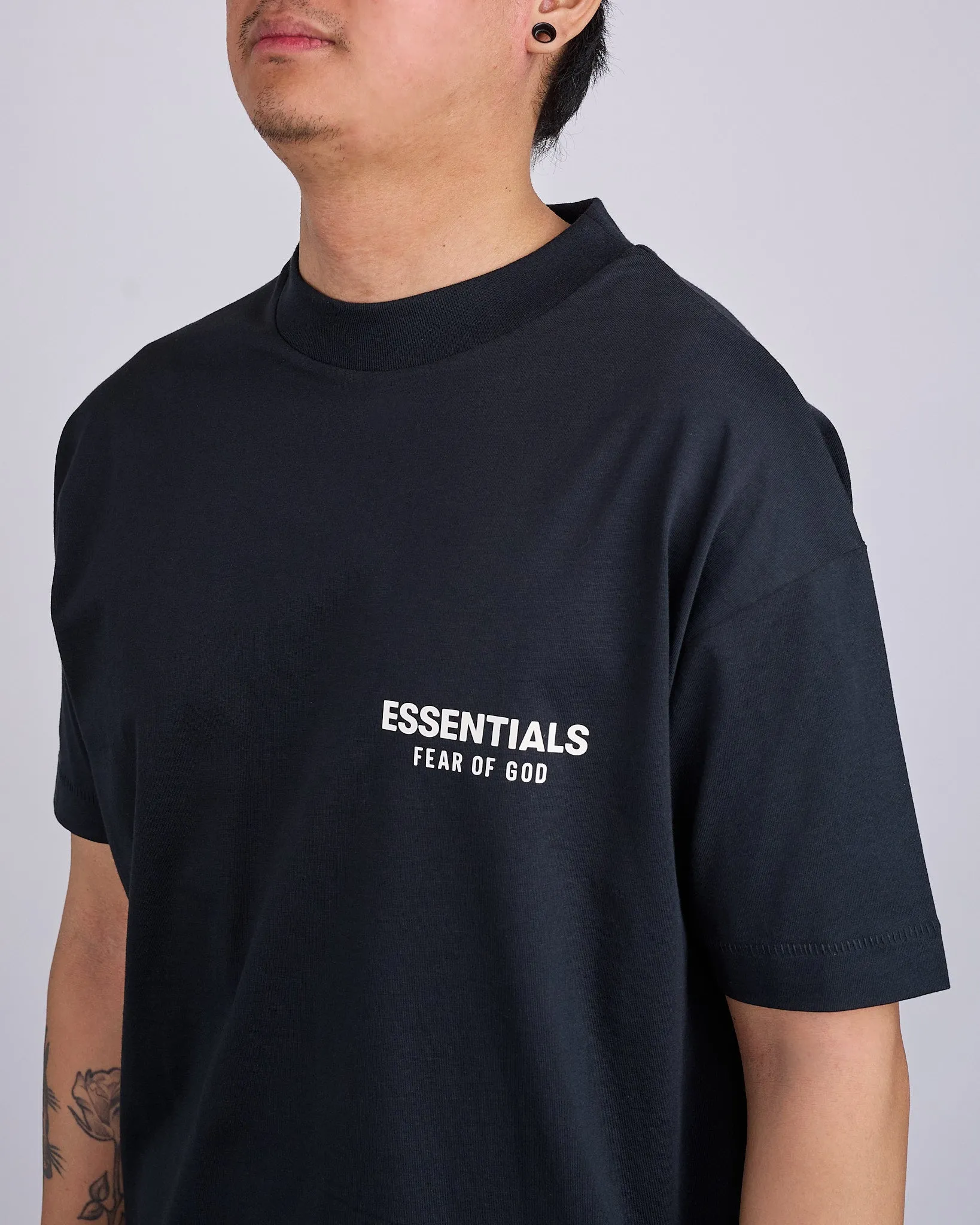 Fear of God Essentials Classic T-Shirt Bevel Jet Black