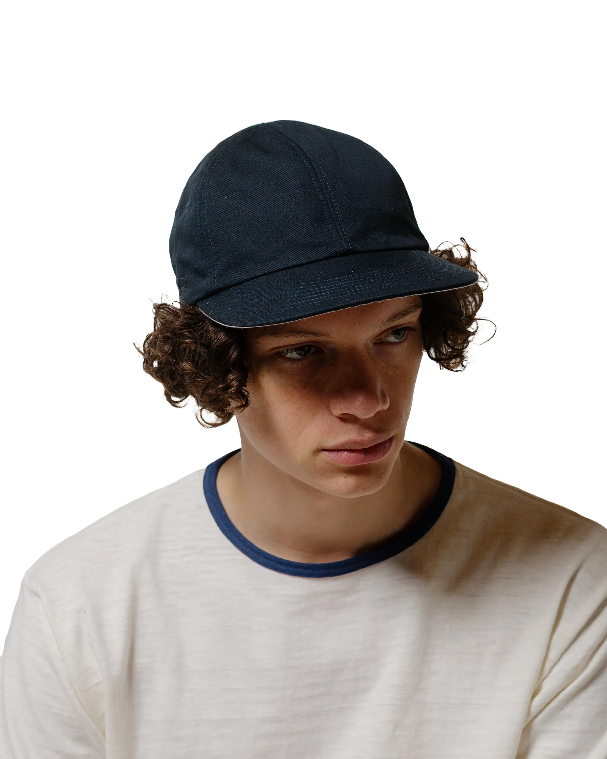 Found Feather Classic 6 Panel Cap Cotton Linen Poly Dyed Weather Navy