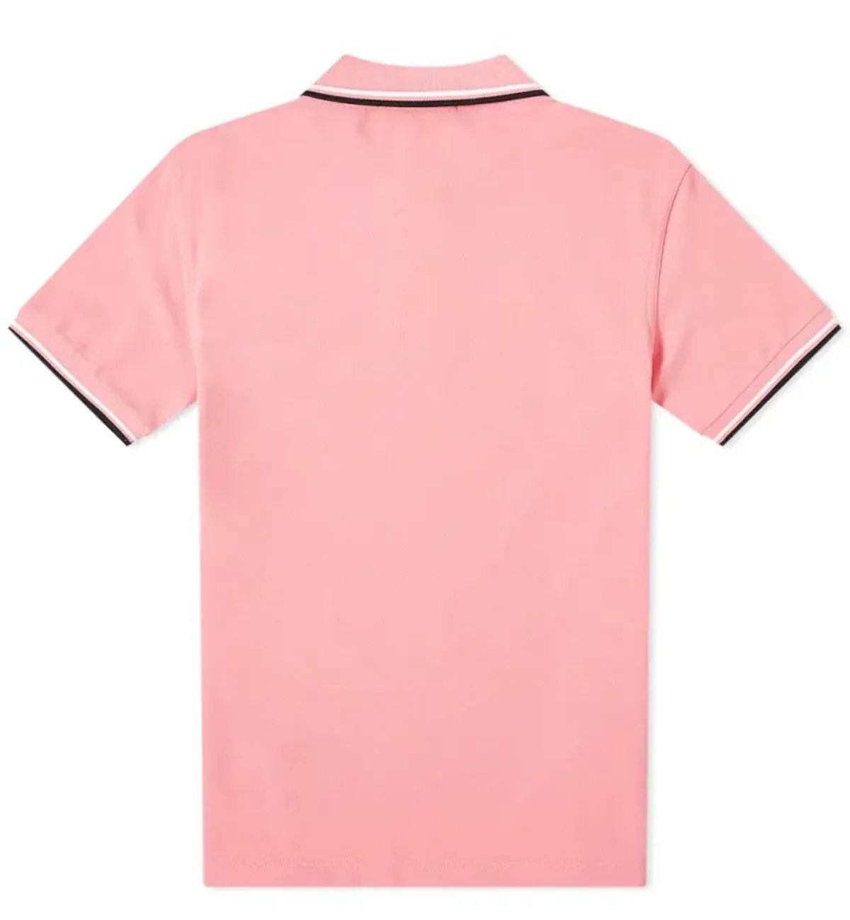 Fred Perry Black White Twin Tipped Pink Polo Shirt