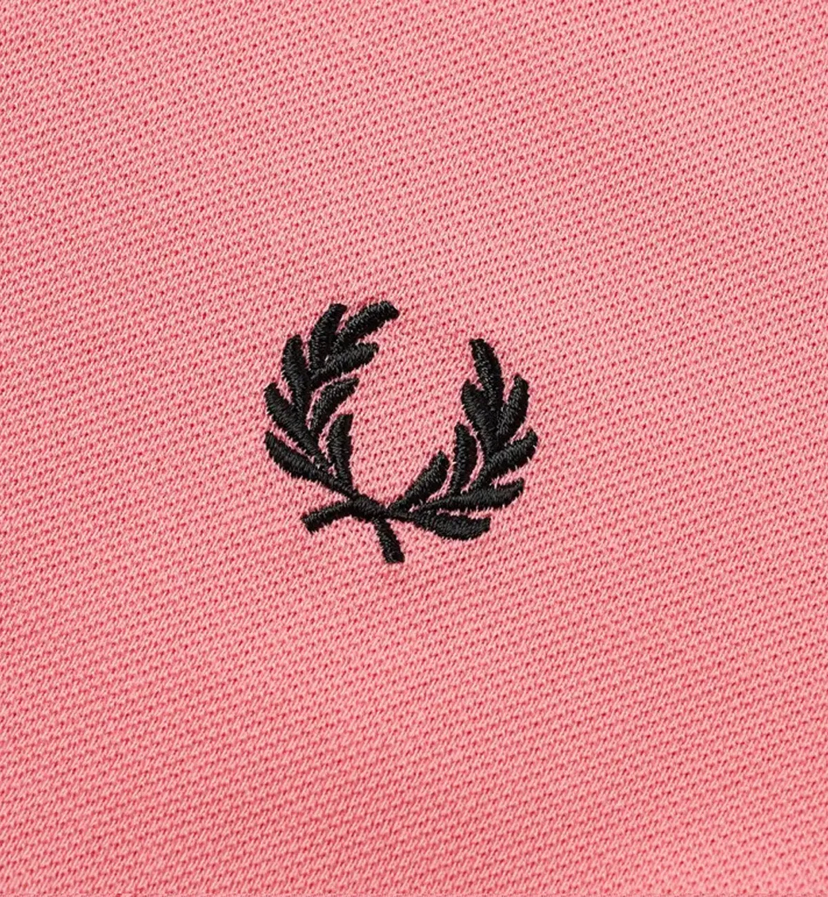 Fred Perry Black White Twin Tipped Pink Polo Shirt
