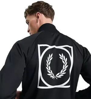 Fred Perry Graphic Zip Through Jacket SS23 (Black)
