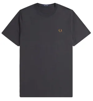 Fred Perry Small Logo T-Shirt (Dark Grey)