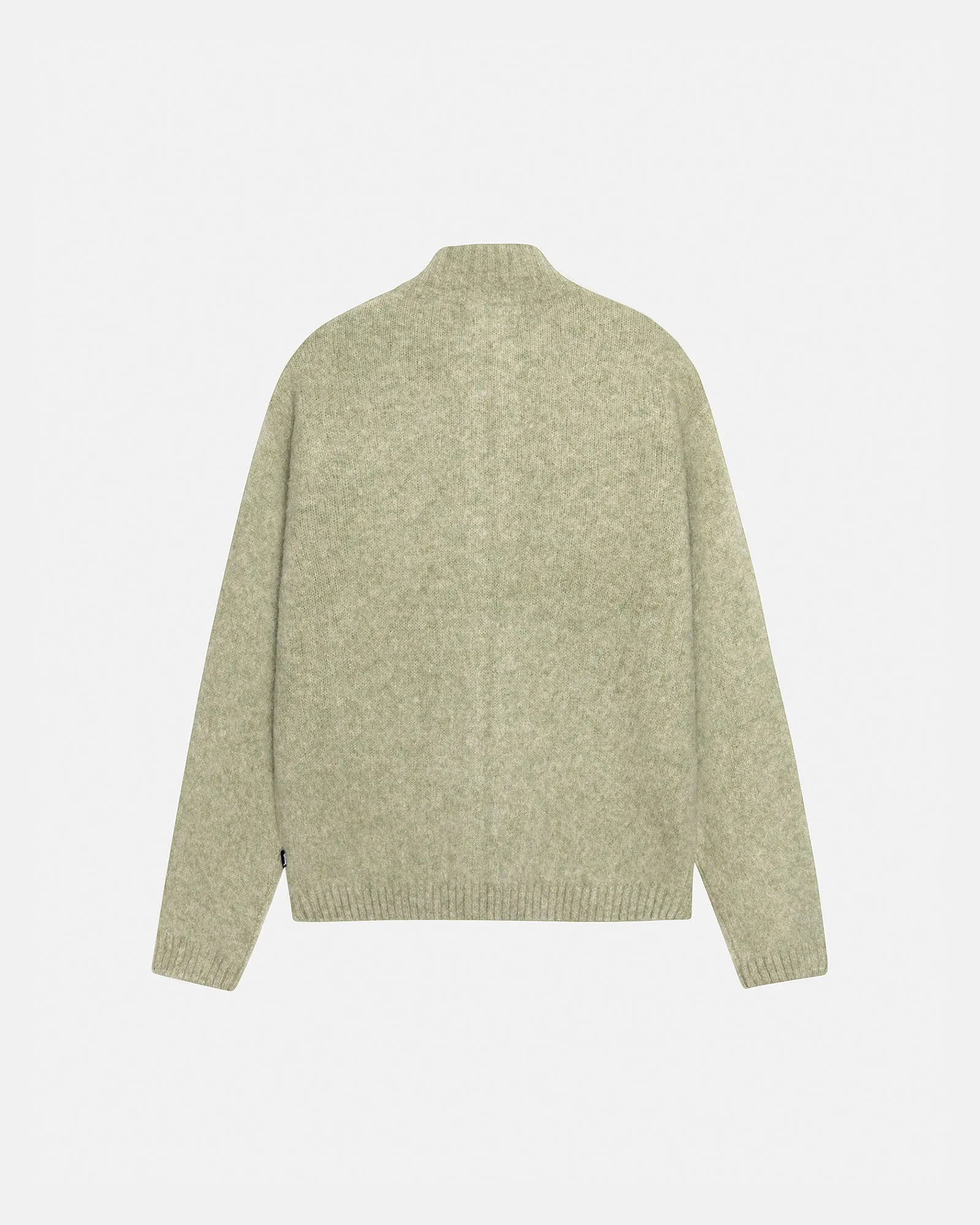 FULL ZIP BRUSHED MERINO SWEATER