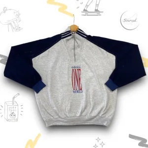 Grey Adidas Quarter Zip (L)