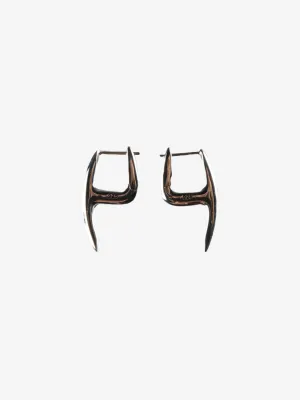 HOORSENBUHS - Mini Axe Earrings With Diamonds