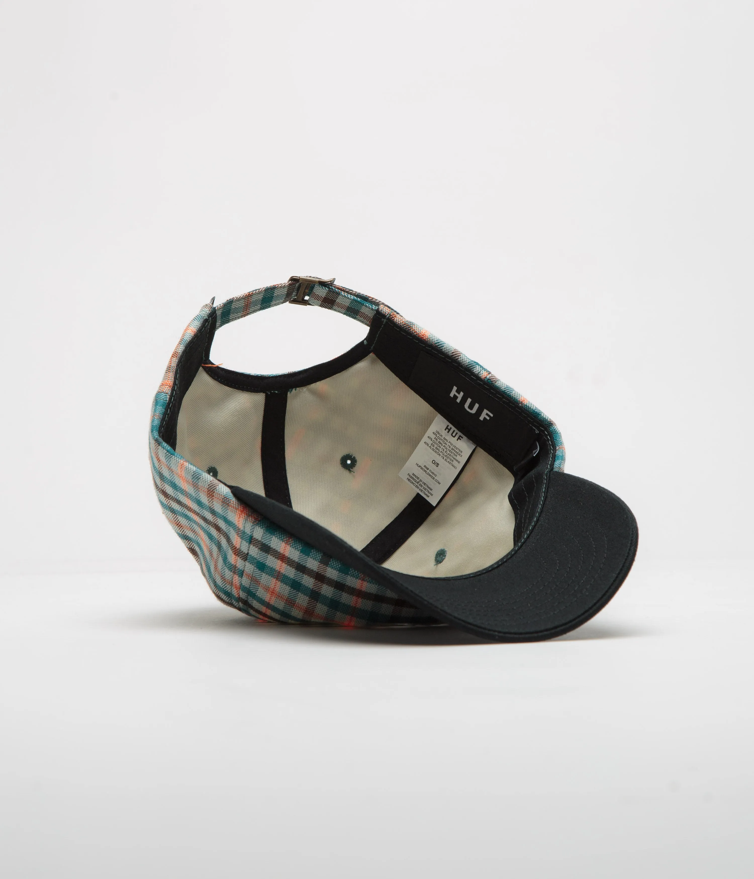 HUF Shadow Plaid Cap - Black