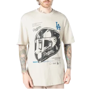 LOS ANGELES DODGERS MODERN SPEED T-SHIRT LIGHT BEIGE