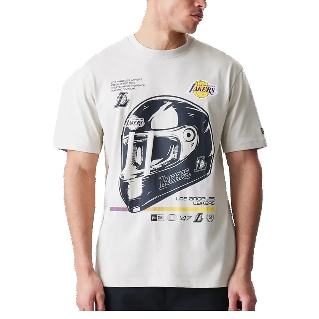LOS ANGELES LAKERS MODERN SPEED T-SHIRT LIGHT BEIGE