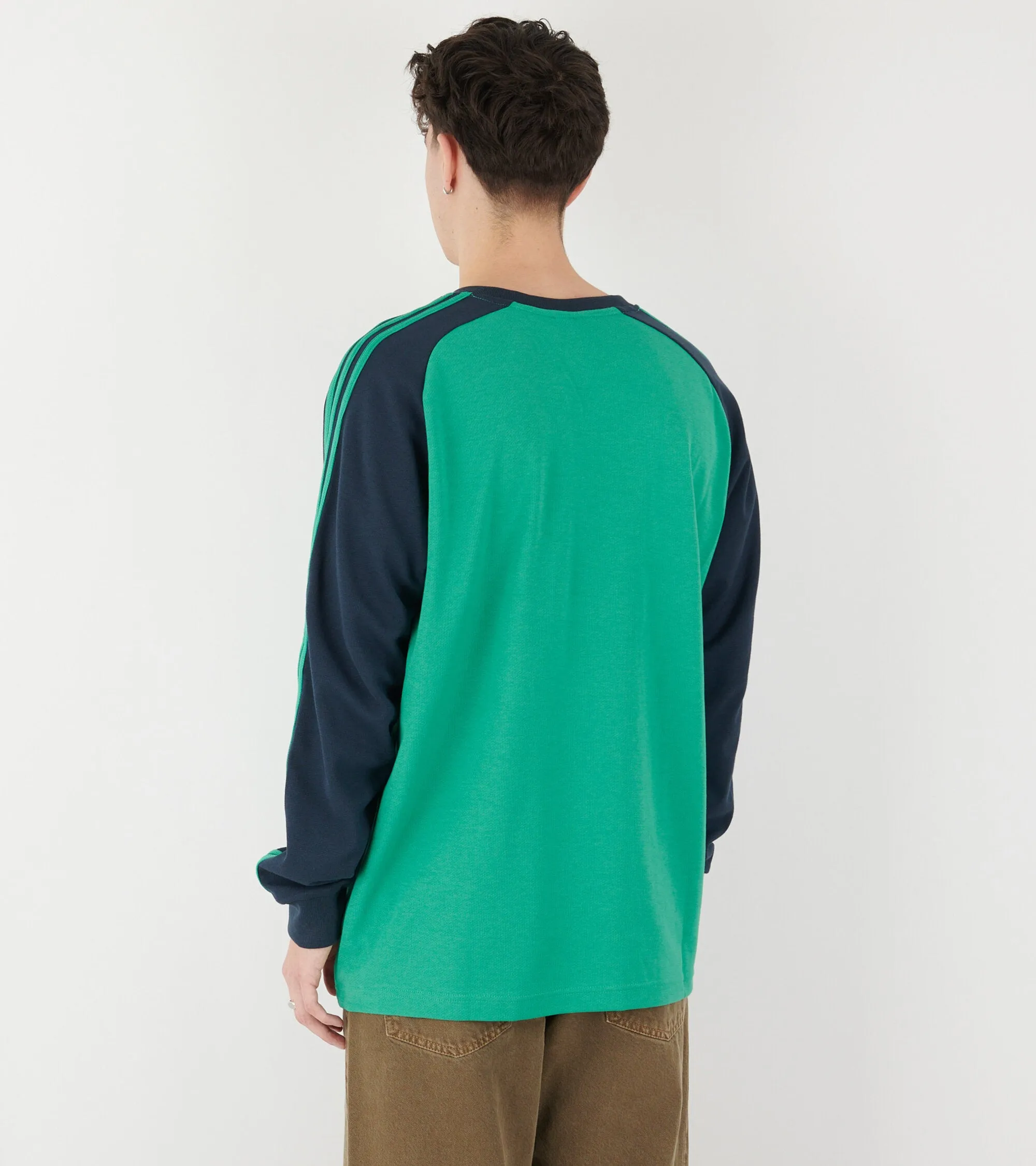 L/S Jersey T-shirt Semi Court Green/Navy