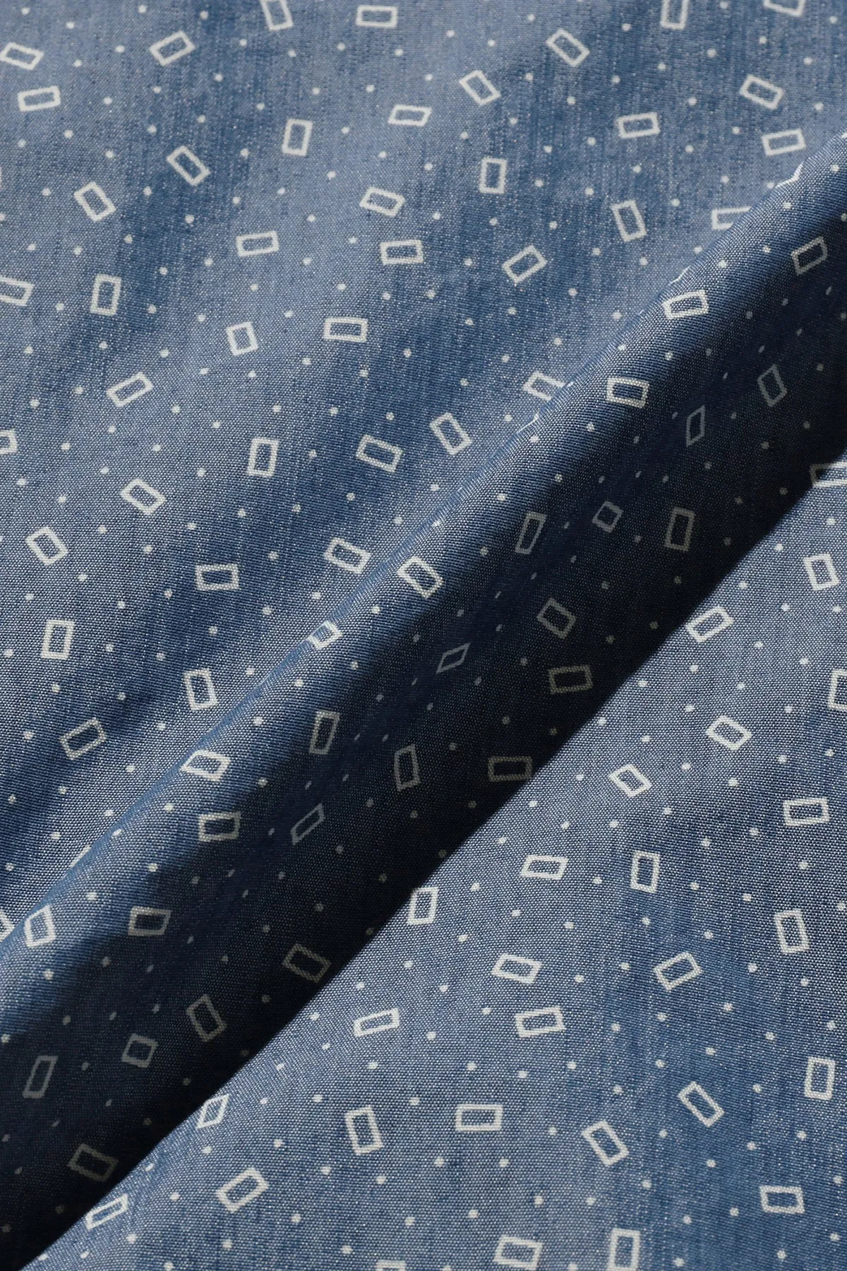 MIL Smock NYCO Indigo Chambray Discharge Print - Calico
