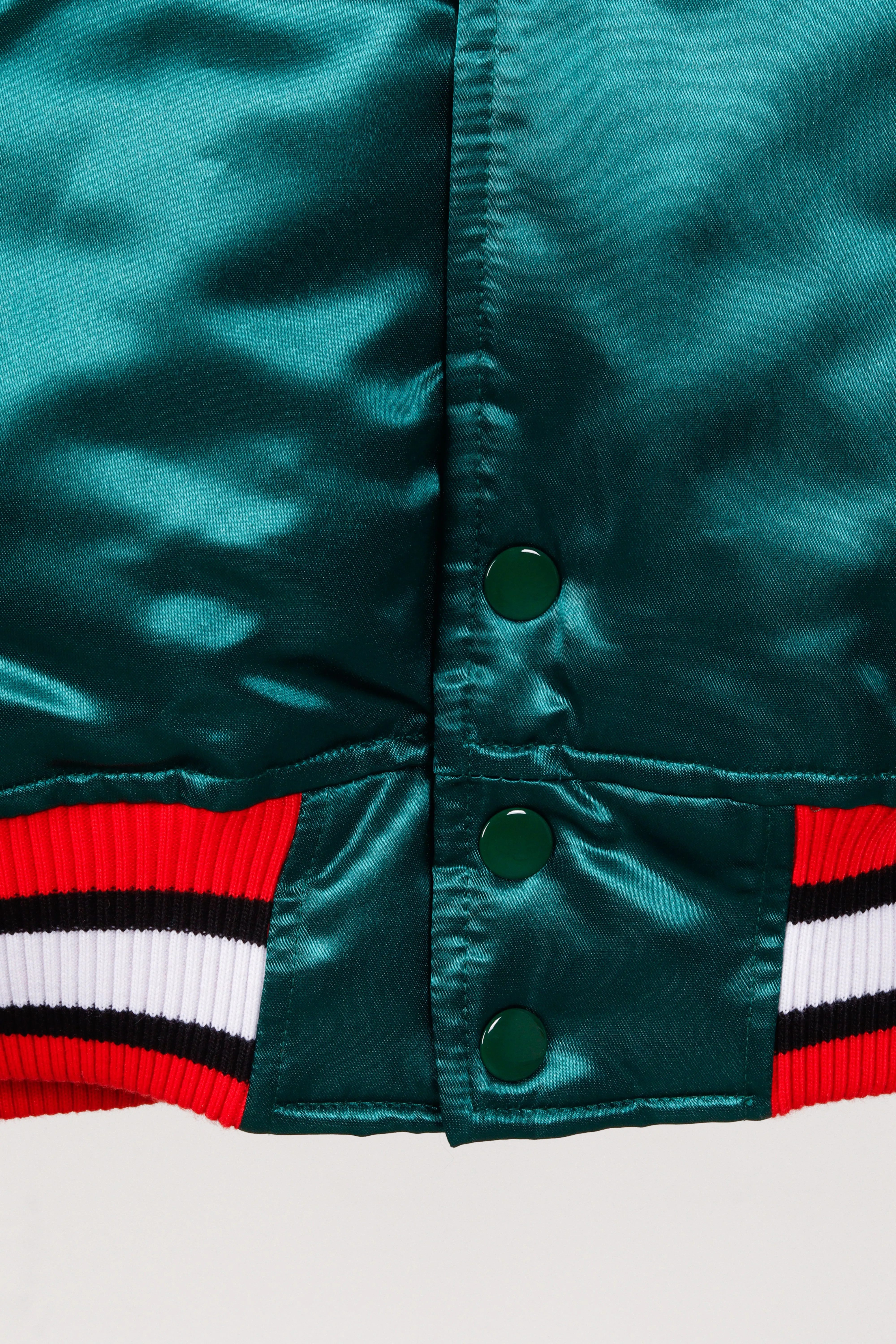 Mitchell & Ness 'Chicago Bulls Script Logo' Lightweight Satin Jacket Green (2018)