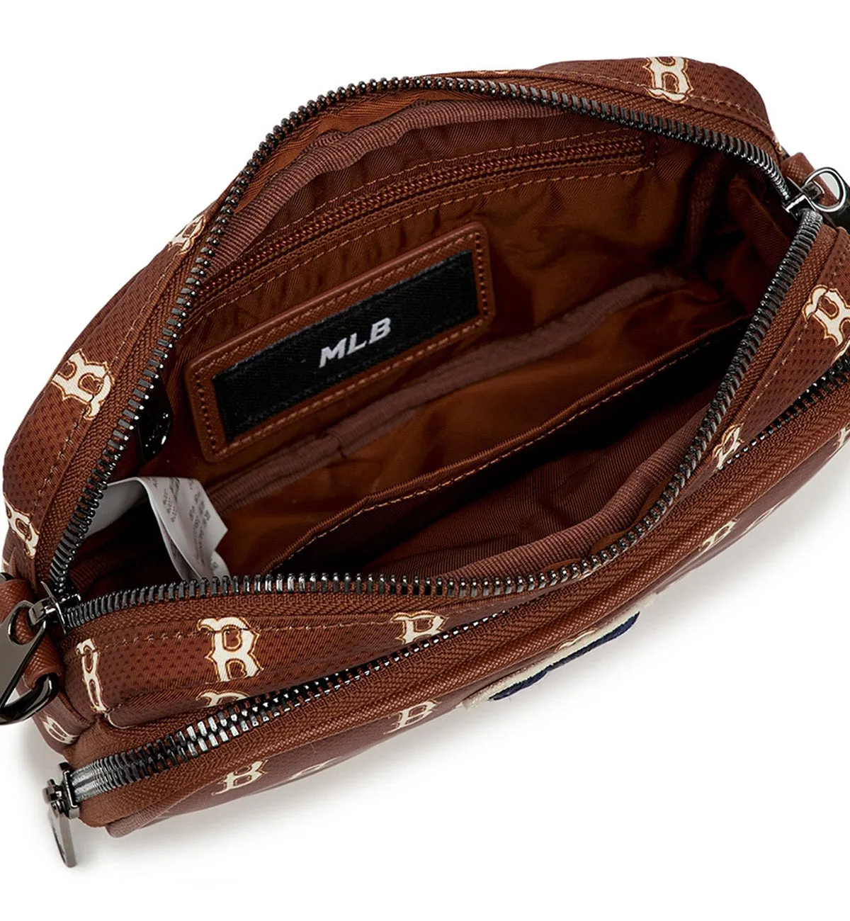 MLB Monogram Mini Cross Bag (Brown Blue)