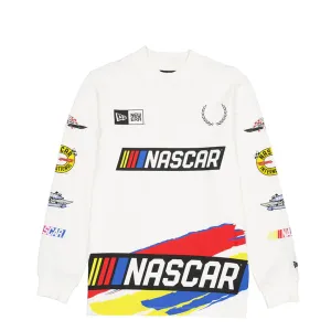 NASCAR MODERN SPEED LONG SLEEVE SHIRT WHITE