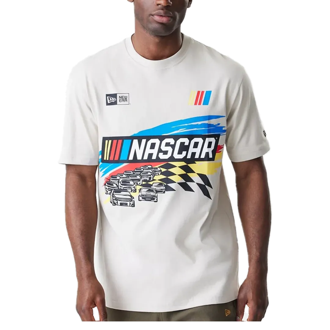 NASCAR MODERN SPEED T-SHIRT LIGHT BEIGE