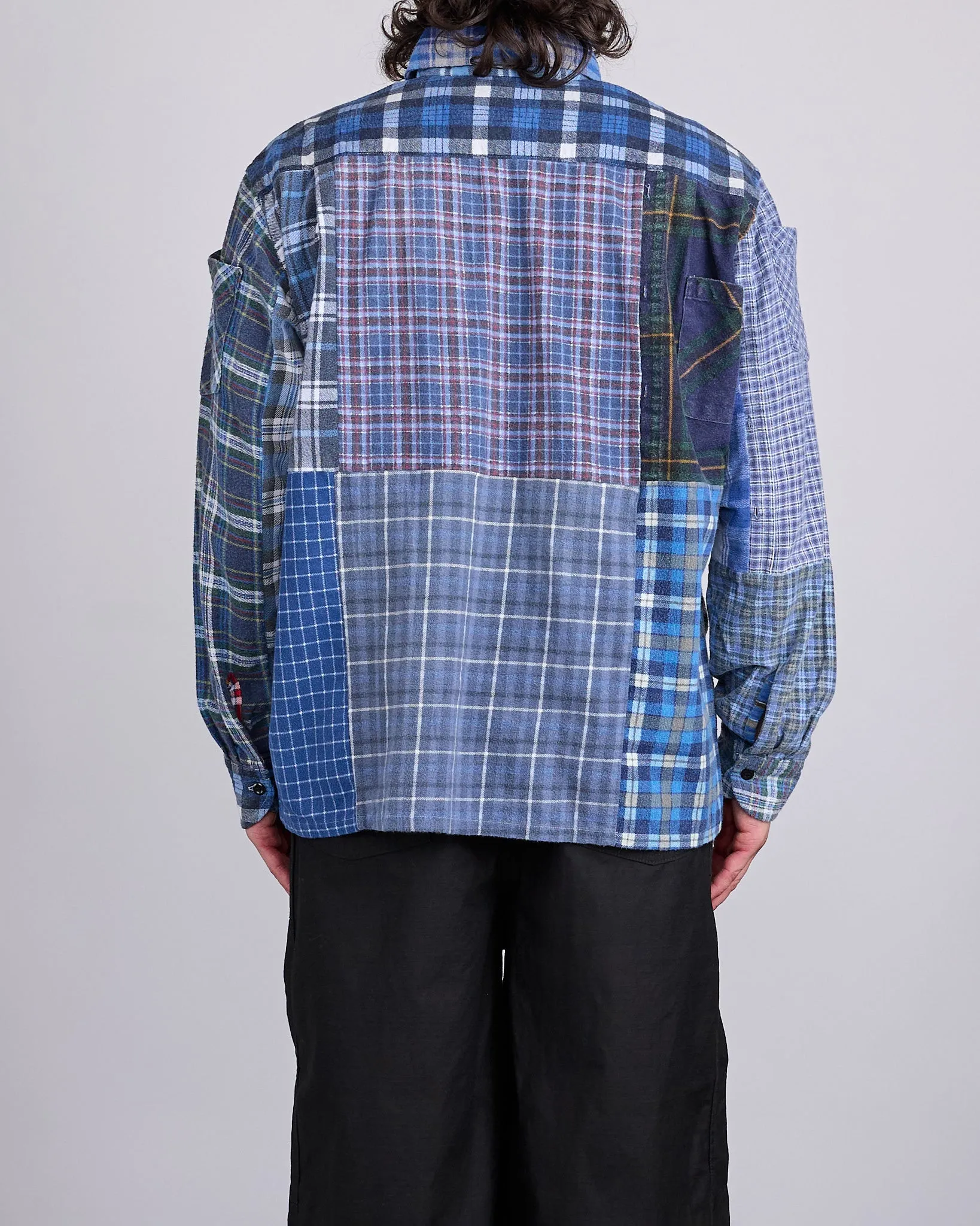 Needles Rebuild Flannel Straight Hem Button Shirt Assorted