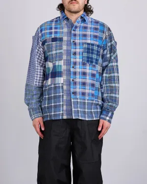 Needles Rebuild Flannel Straight Hem Button Shirt Assorted