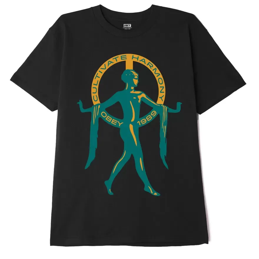 OBEY CULTIVATE HARMONY TEE // BLACK
