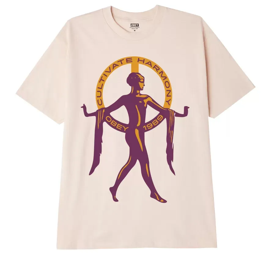 OBEY CULTIVATE HARMONY TEE // CREAM
