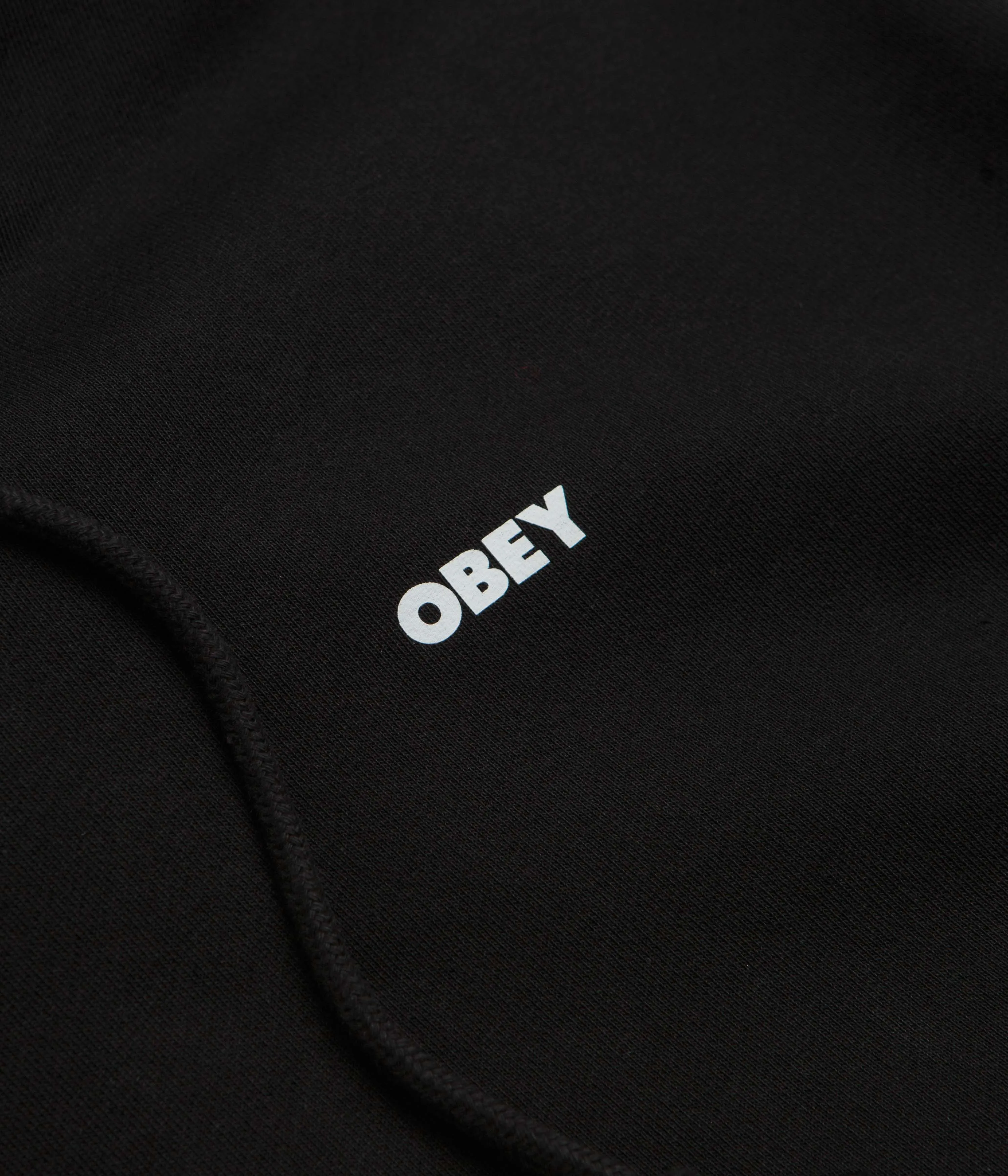 Obey Icon Stencil Flame Hoodie - Black